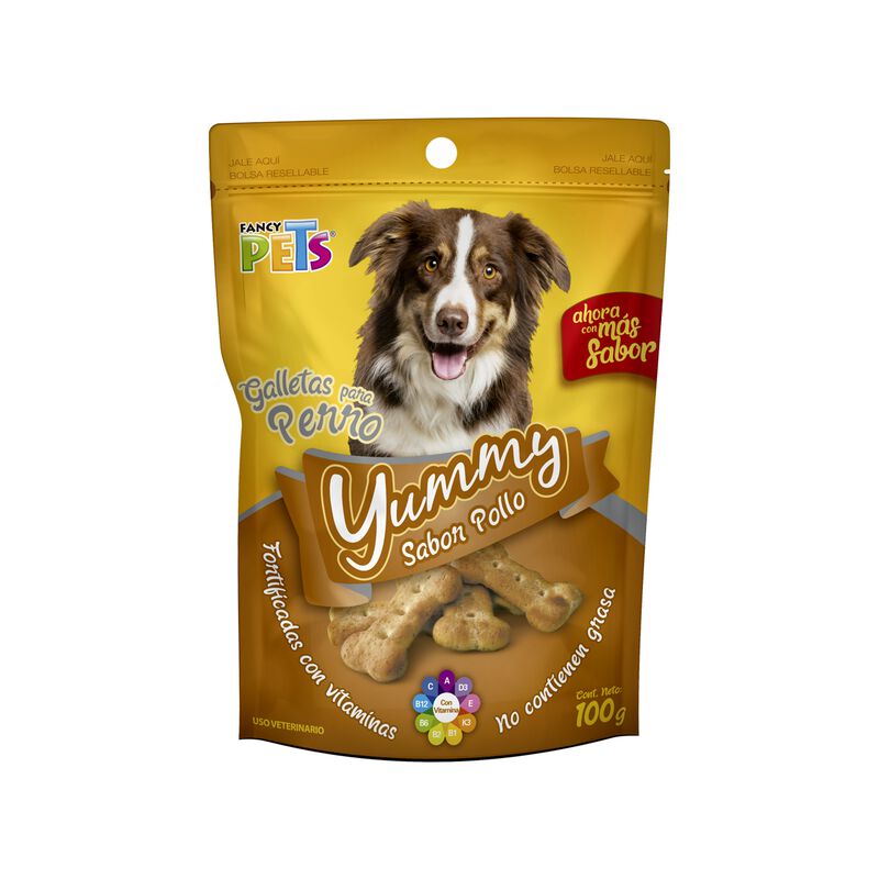 Fancy Pets Yummy Galletas Sabor Pollo Para Perr... image number null