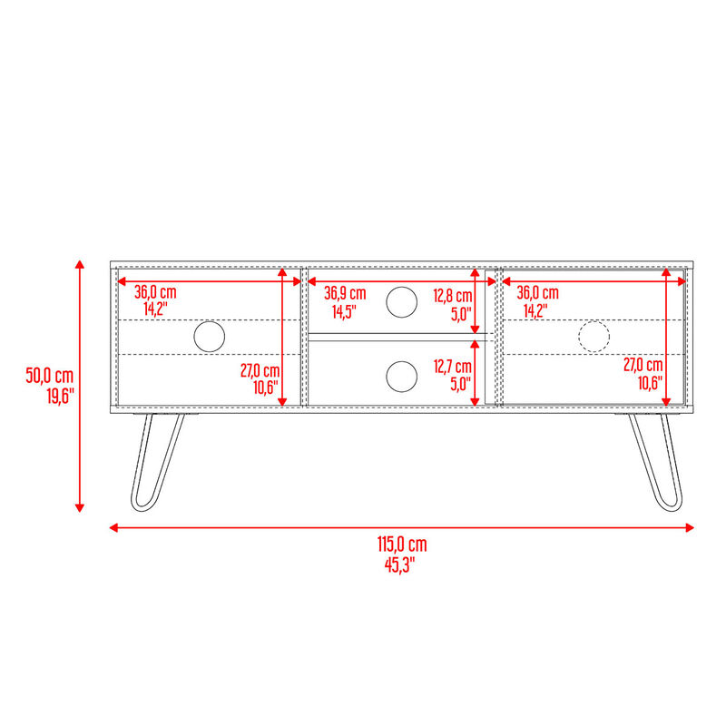 Mesa Para Tv Rony Nogal Virtual Muebles image number null