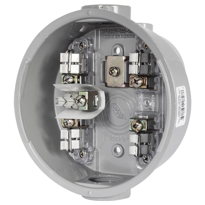 Base Medidor de Luz 5 Terminales De Lat&oacute;n image number null