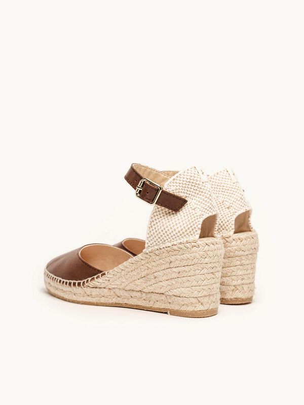 Alpargata de Cu&ntilde;a Media Marga Marr&oacute;n Oscuro image number null