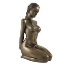 Escultura Us 15 cm Mujer Desnuda Color Bronce