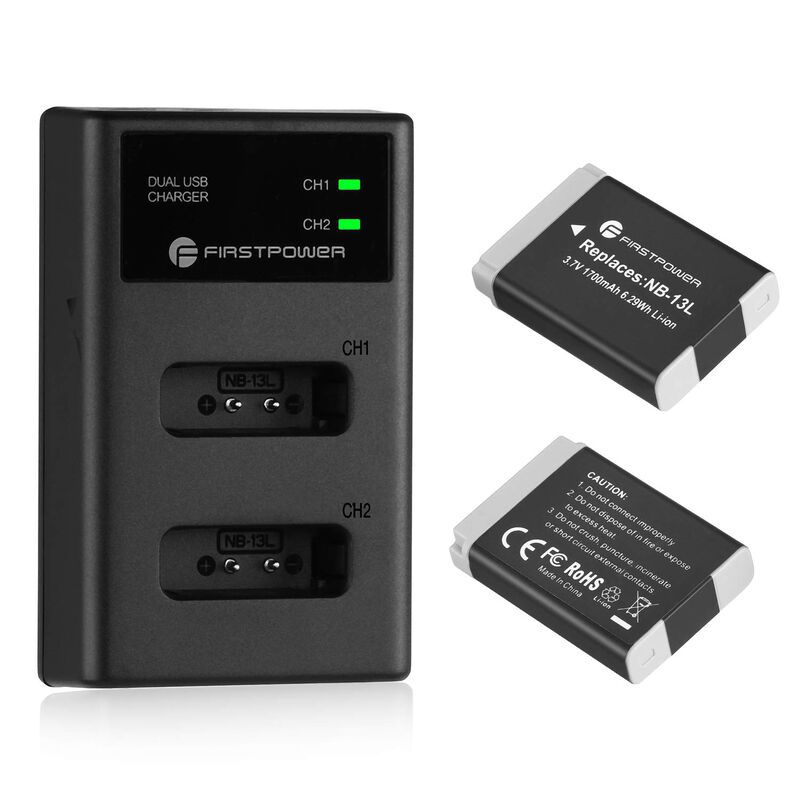 Bater&iacute;a Y Cargador Usb Dual Para Canon Powersho... image number null
