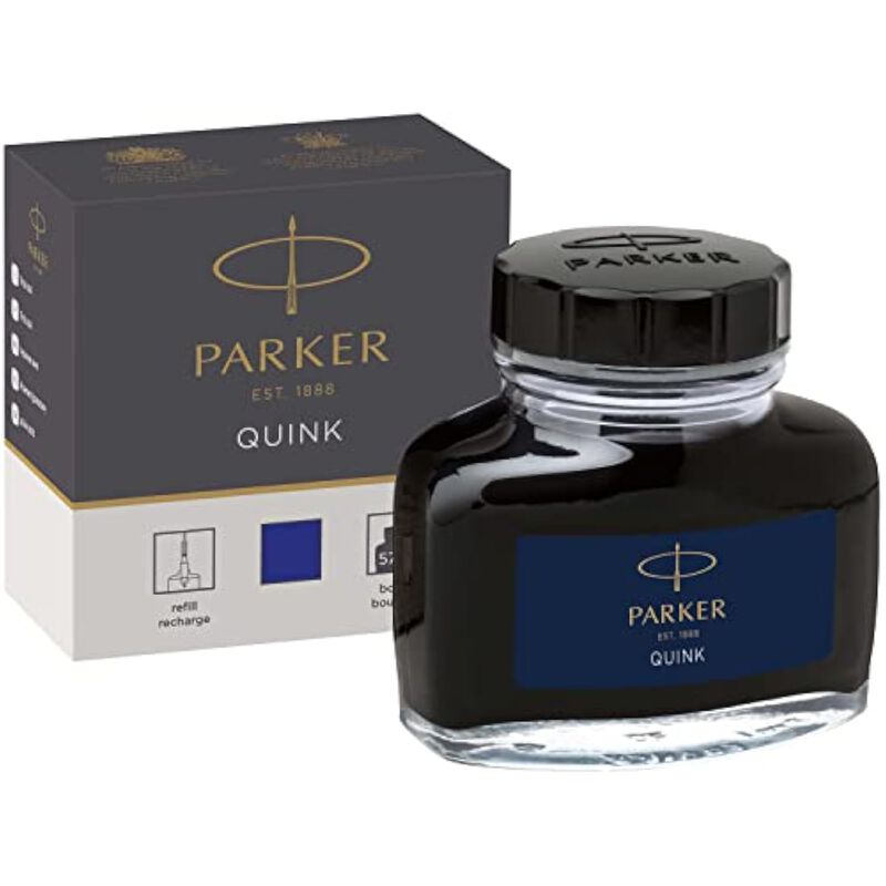 Pluma Estilogr&aacute;fica Parker Quink 57 Ml Azul Con... image number null