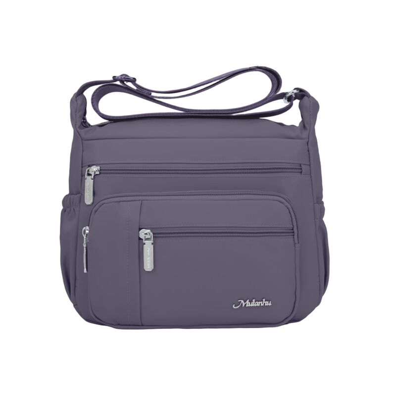 Bolso Wytidian De Nylon Impermeable P&uacute;rpura Med... image number null