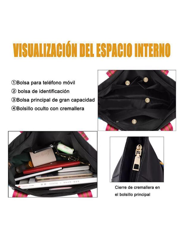 Bolsa Tote Pink Brule Para Mujer image number null