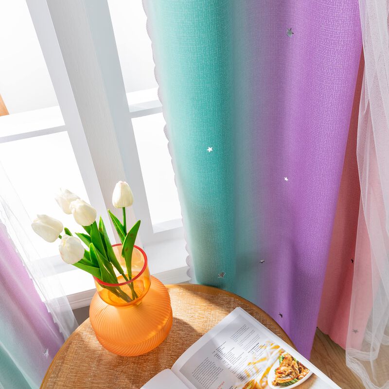 Cortinas Xidi Rainbow Blackout Para Dormitorio ... image number null
