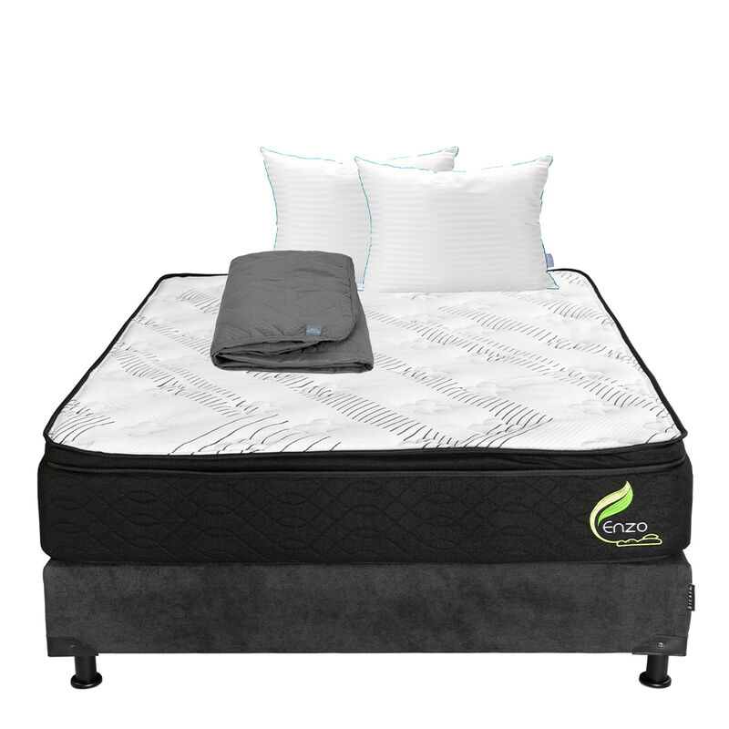 Colch&oacute;n Restonic Enzo Queen Size + Box Dicasa +... image number null