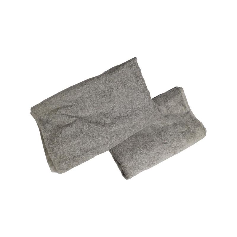 Set 2 Toallas Alberca Hotelera GRIS 200x90cm 98... image number null