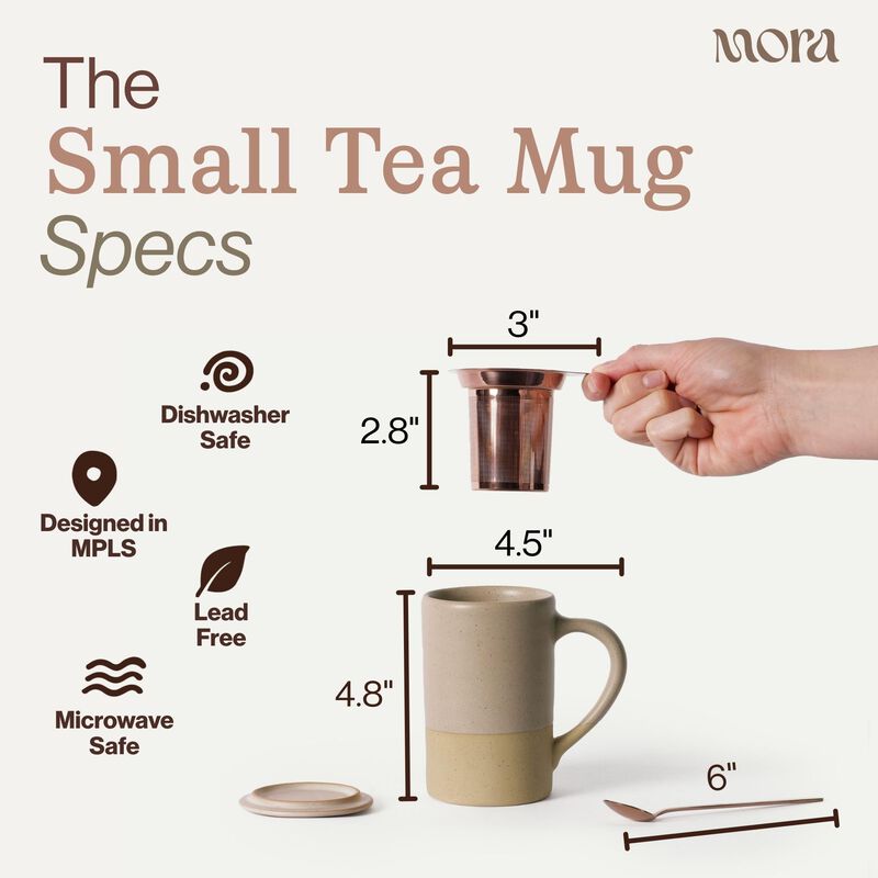 Taza De T&eacute; Mora 355 ml Con Infusor, Cuchara Y T... image number null