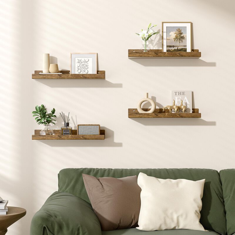 Repisas Upsimples 38 cm estilo madera r&uacute;stica -... image number null