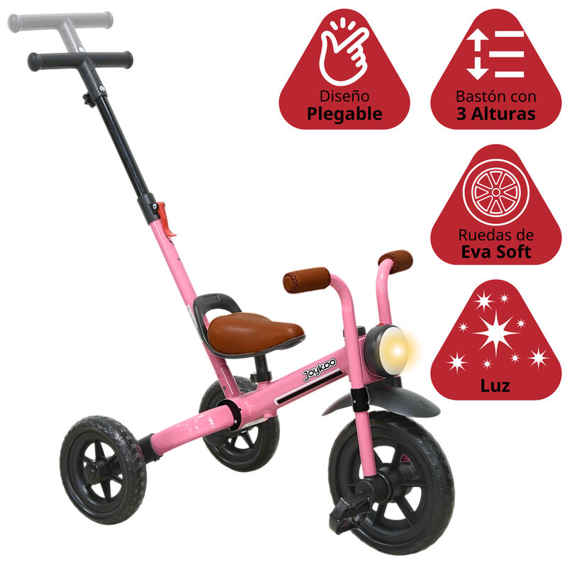 Triciclo 3 En 1 Para Ni&ntilde;os Con Bast&oacute;n, Bici Y B... image number null