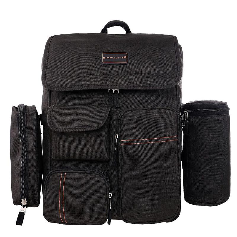 Mochila multifunción para pañales de bebé con c... image number null