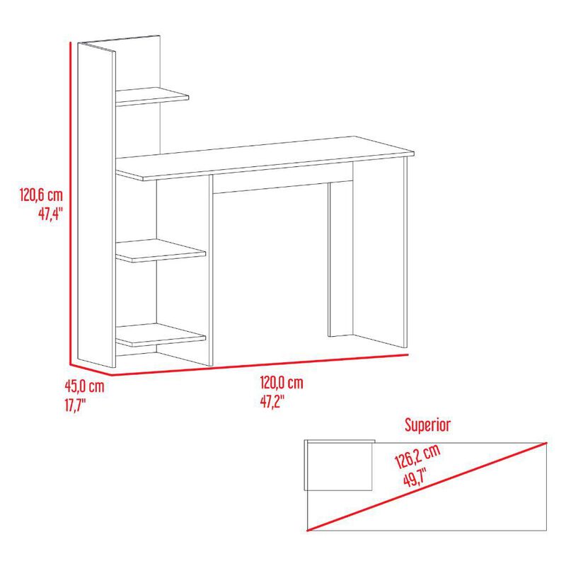 Escritorio Armable Viña 120 Fresno image number null
