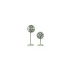 Ventilador De Pedestal 14" Tek 3 Velocidades Oscilante Altura Ajustable 115-130cm Casa Oficina Verde