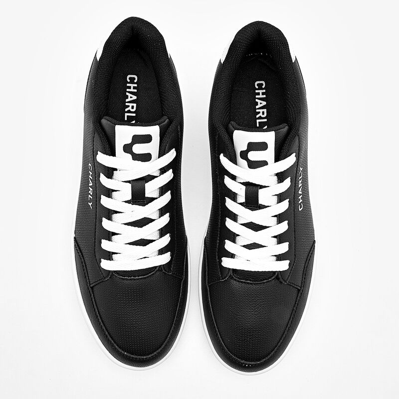 Charly tenis  para hombre negro blanco cod 1397... image number null