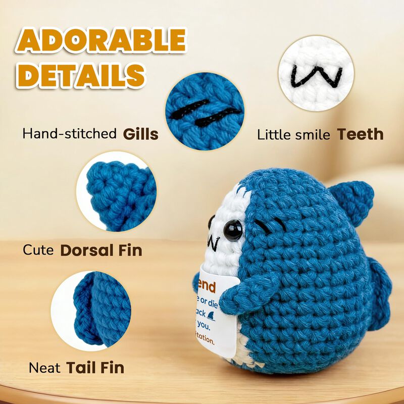 Figurita Krinisou De Tibur&oacute;n De Crochet &ndash; Regal... image number null
