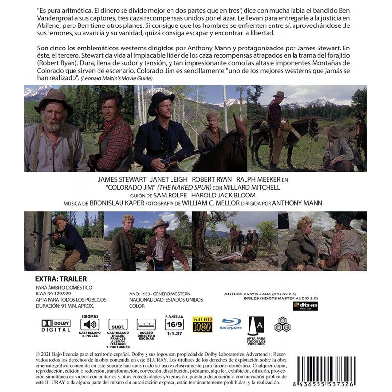 Colorado Jim [blu-ray] (1953) The Naked Spur image number null