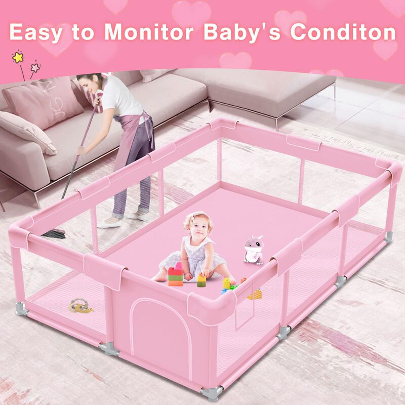 Baby Playpen Jaobeem Pink Para Princesita Para ... image number null