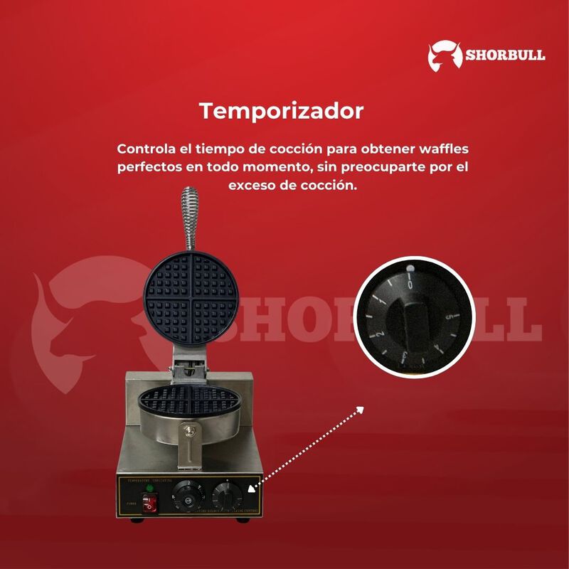 Wafflera Individual Industrial  el&eacute;ctrica Shorb... image number null