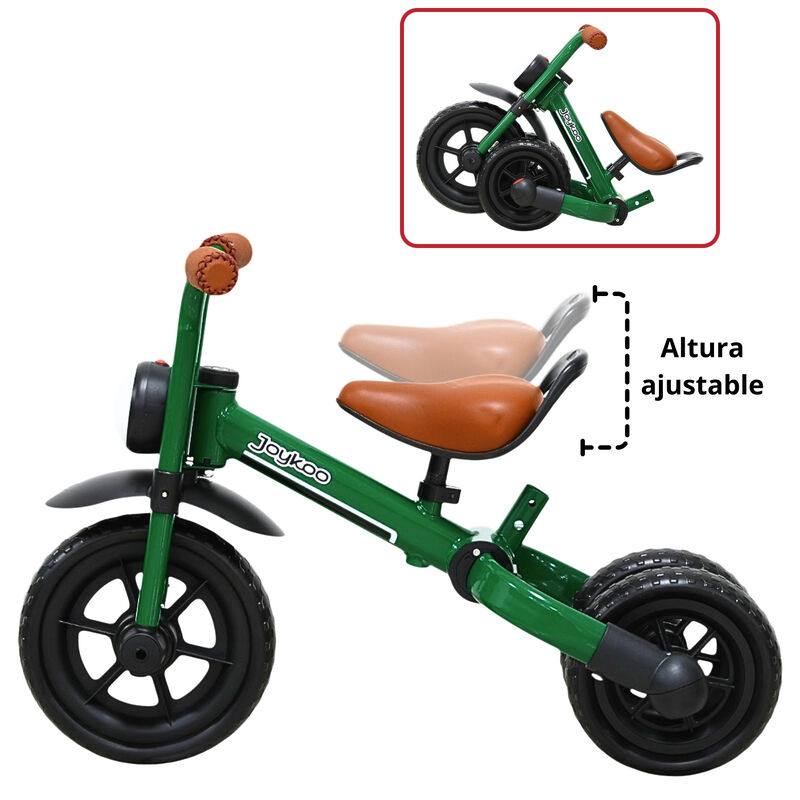 Triciclo 3 En 1 Para Ni&ntilde;os Con Bast&oacute;n, Bici Y B... image number null