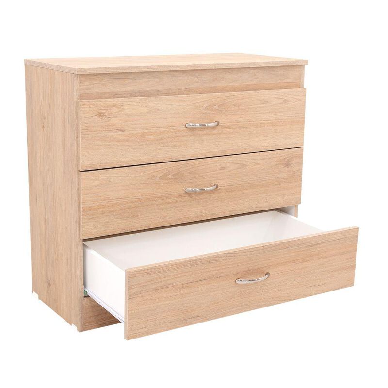 C&oacute;moda Organizador Conor Caf&eacute; Claro y Blanco co... image number null