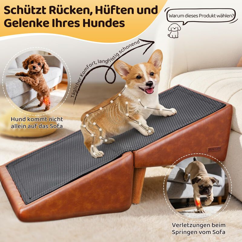 Rampa Para Perro Aronyada 41 cm 2‑en‑1 Escalera... image number null
