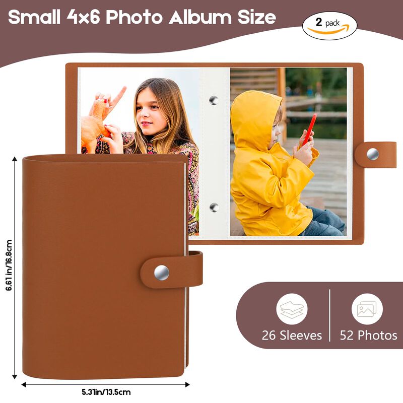 &Aacute;lbum De Fotos Ruibytree Pack De 2, 4x6, 104 Fo... image number null