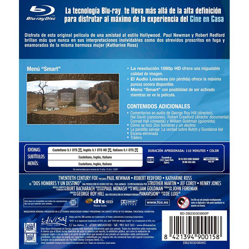 Dos Hombres Y Un Destino [Blu-ray] (1969) Butch... image number null