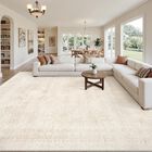 Alfombra De &Aacute;rea Luxturiy 274x183 Cm Beige Lavable