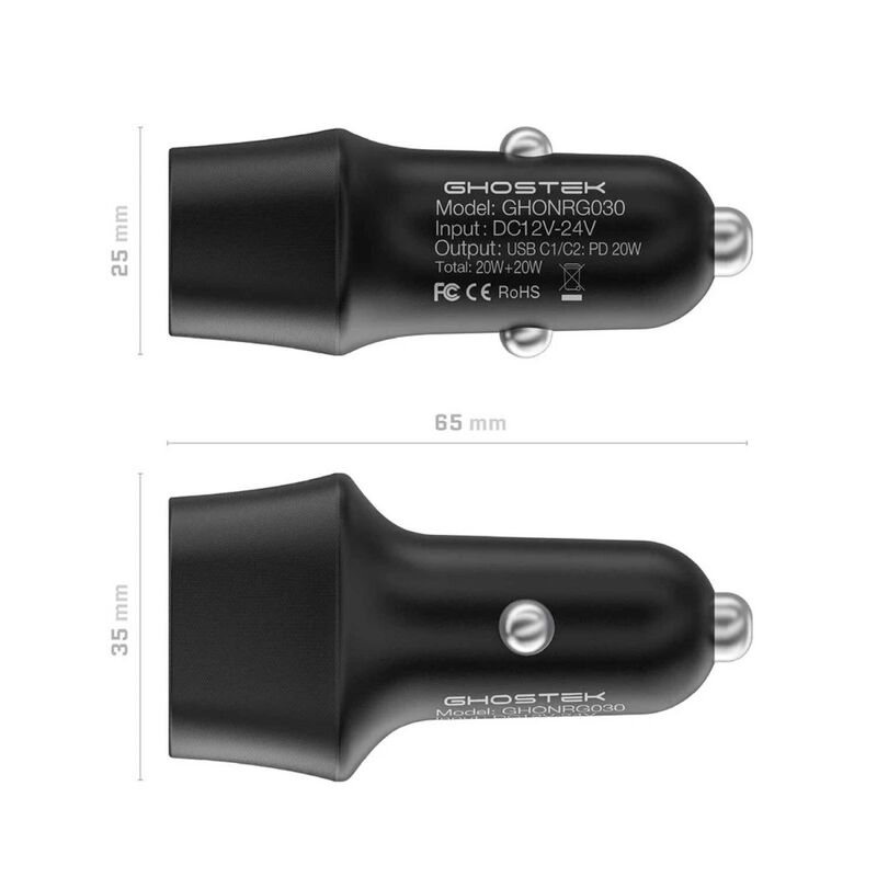 Cargador Auto Plug In Ghostek 40w Usb-c Dual Co... image number null