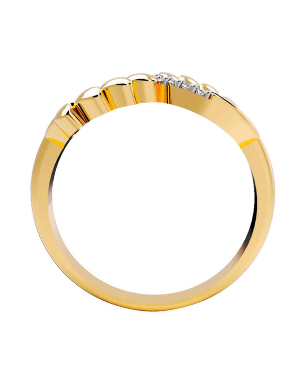 Anillo de Compromiso en Oro Amarillo 10K con Ci... image number null