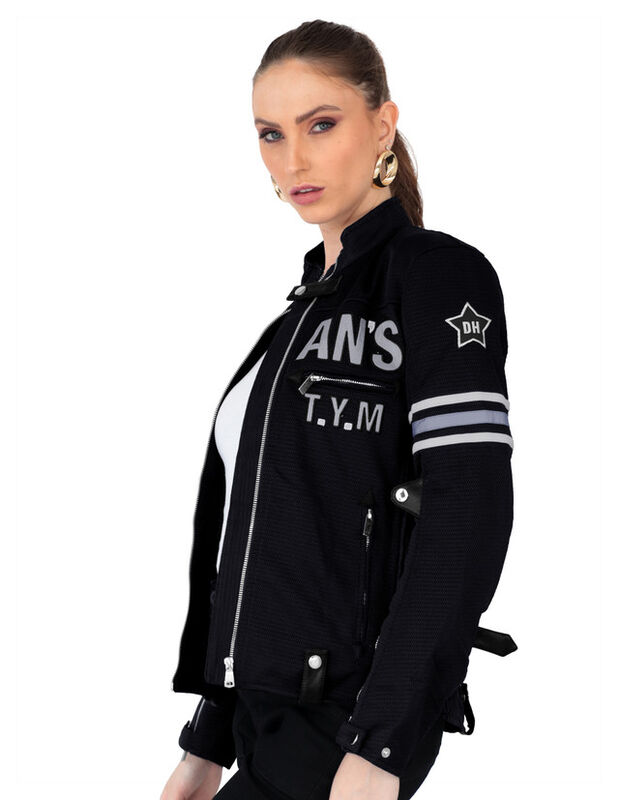 Chamarra Mujer Biker Con Proteccion Negro Roose... image number null