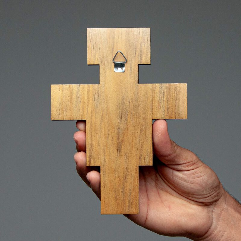 Cruz De Pared San Dami&aacute;n De Madera Intercesi&oacute;n ... image number null