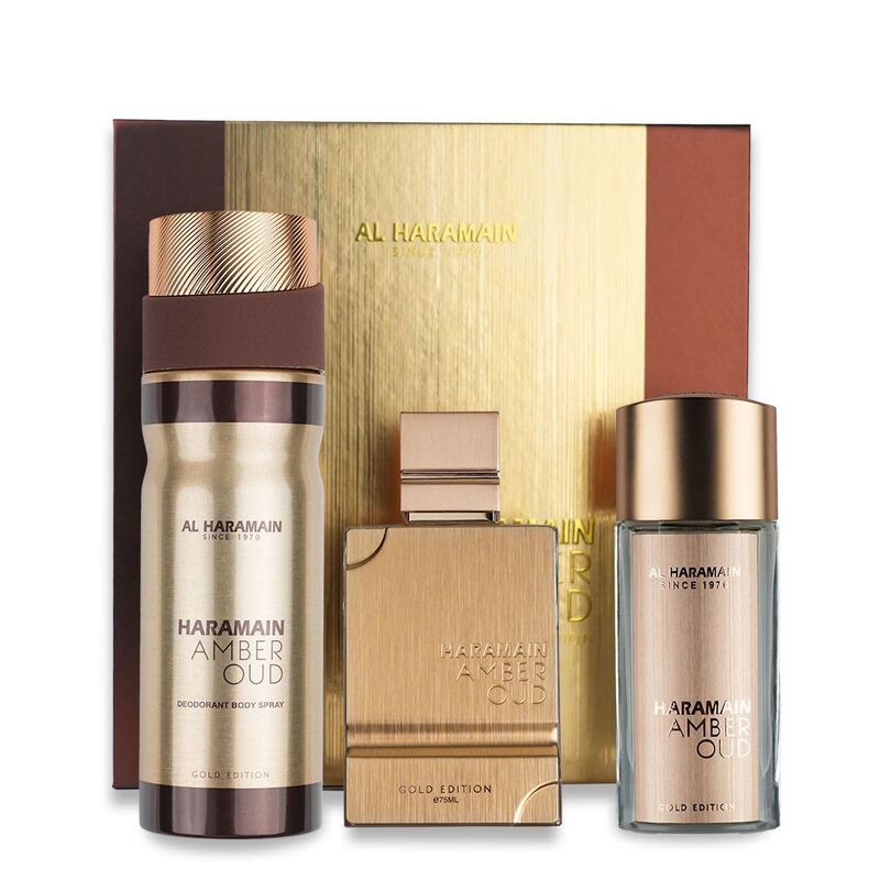 Set De Regalo De Perfume Al Haramain Amber Oud ... image number null