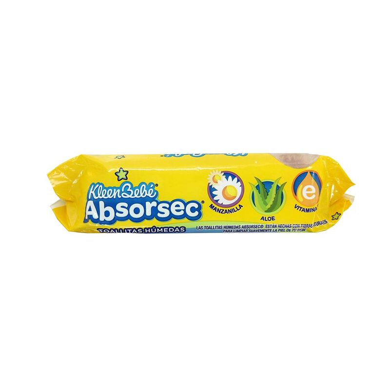 Kleenbeb&eacute; Toallitas Absorsec Con 120 Pzs image number null