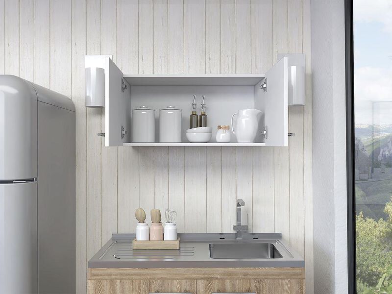 Mueble Sobre Campana Delfi Blanco con Dos Puert... image number null
