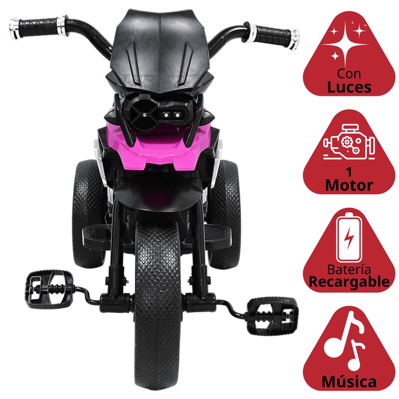 Moto Montable El&eacute;ctrica para Ni&ntilde;os Triciclo H&iacute;b... image number null