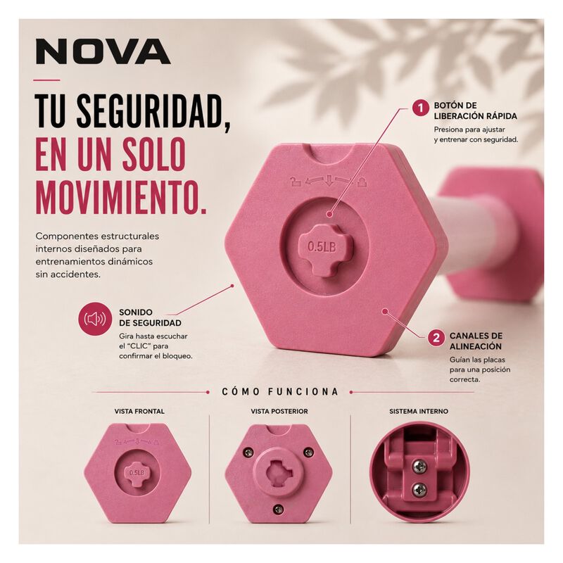 Par Mancuerna Ajustable 2-5 Lb Kit Pesas Peso A... image number null
