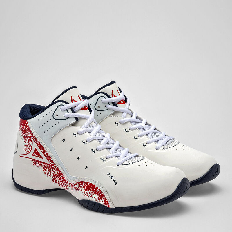 Pirma Tenis deportivo para hombre. Blanco rojo image number null