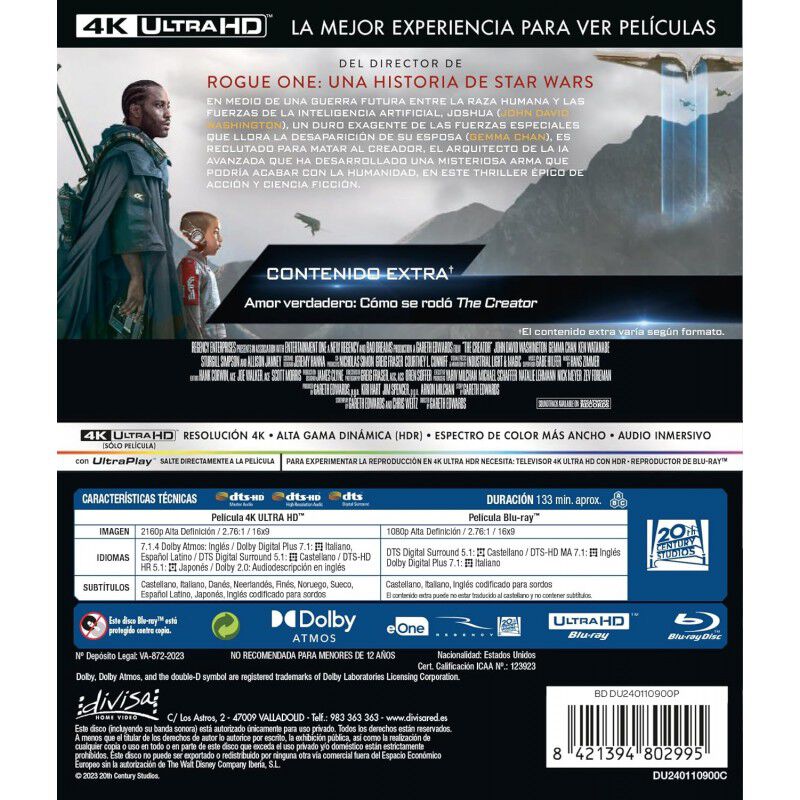 El creador (4K UHD + Blu-ray) [Blu-ray] image number null