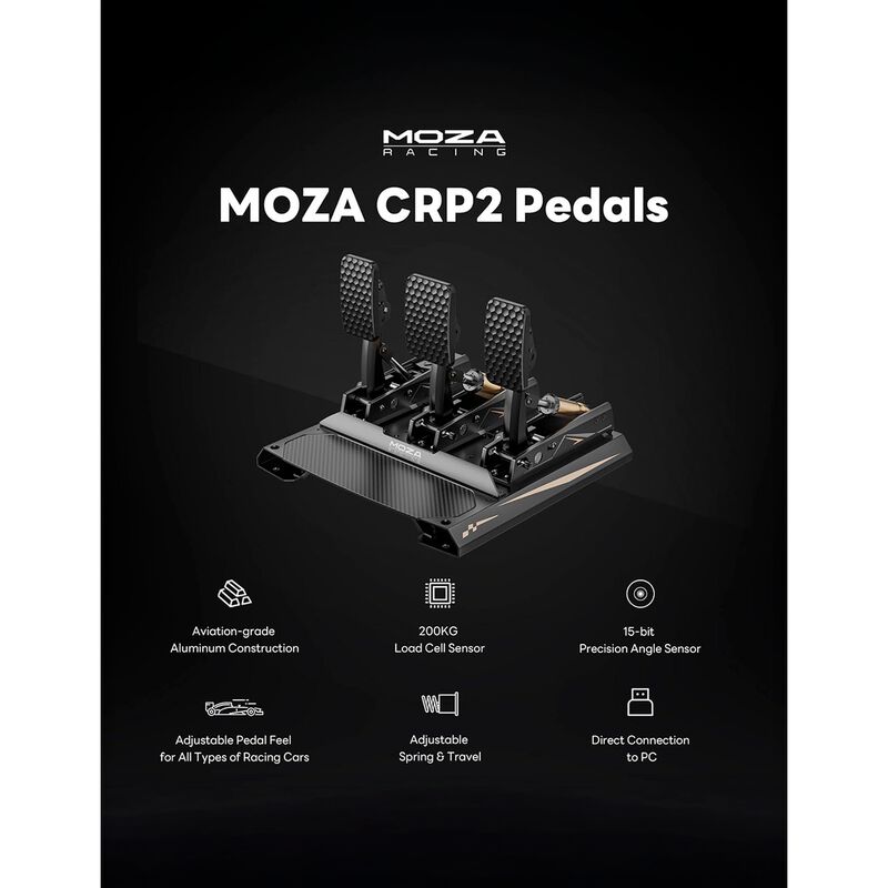 Moza Crp2 Pedales Acelerador Y Freno image number null