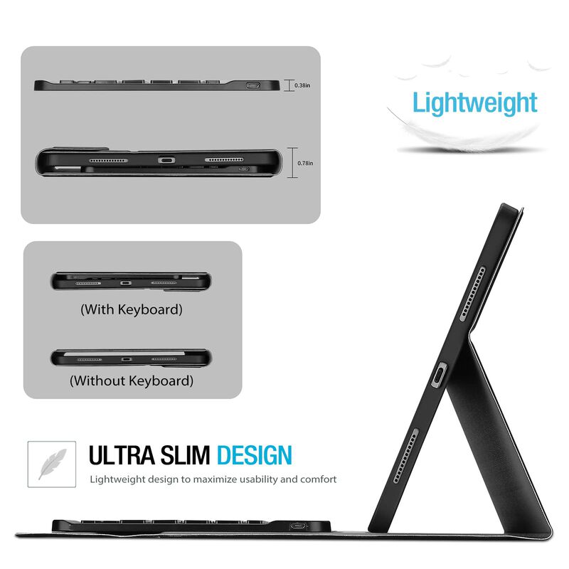 Funda Con Teclado Procase Para Ipad 11/11 Pulga... image number null