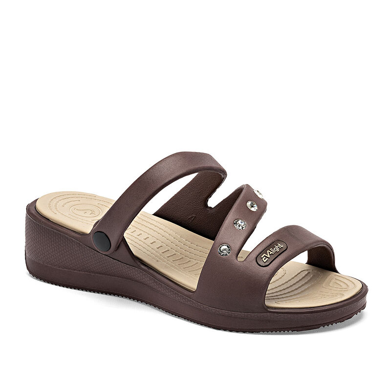 Evalight sandalia impermeable para mujer caf&eacute; c... image number null