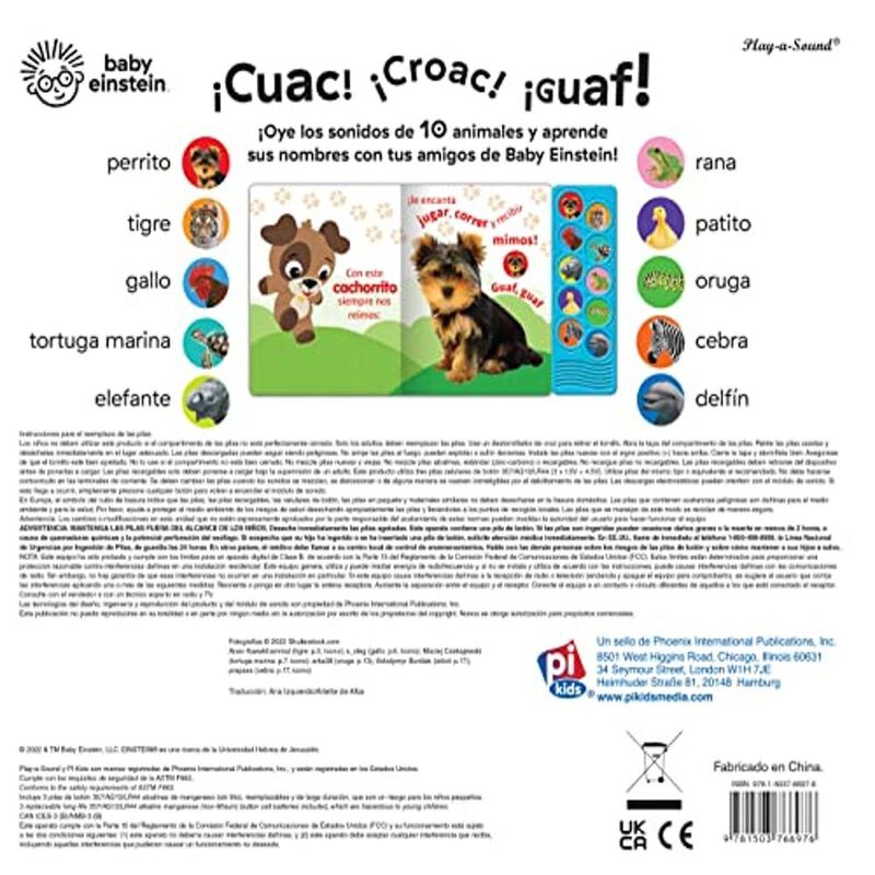 Baby Einstein Animales Asombrosos: Libro con 10... image number null