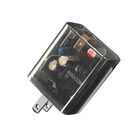 Cargador AC MYBAT USB-C PD 20W USB-A Dual Universal Translucido