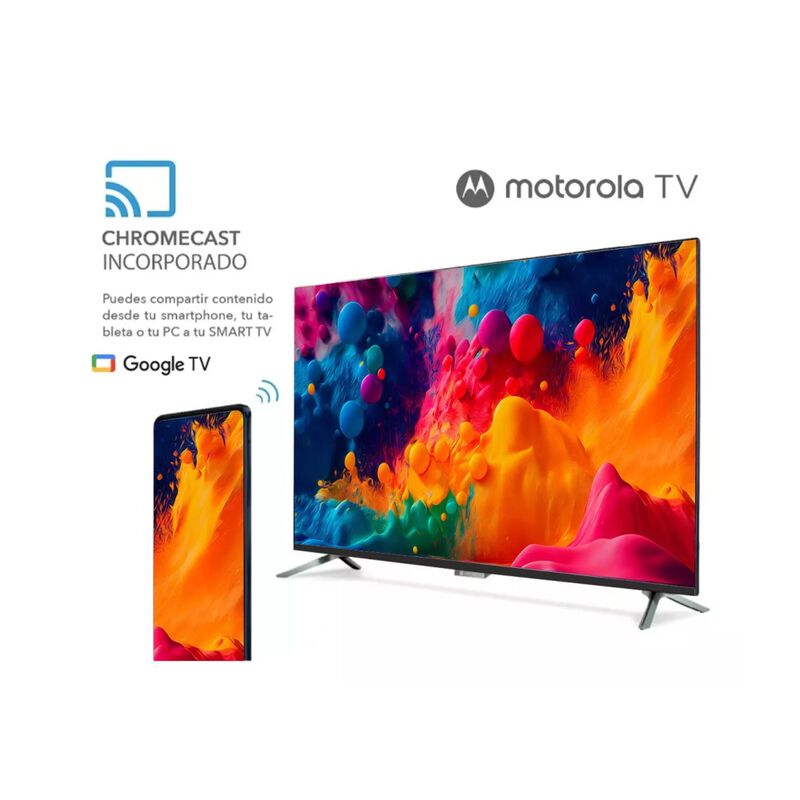 Smart Tv Pantalla 32 Pulgadas Motorola Google T... image number null