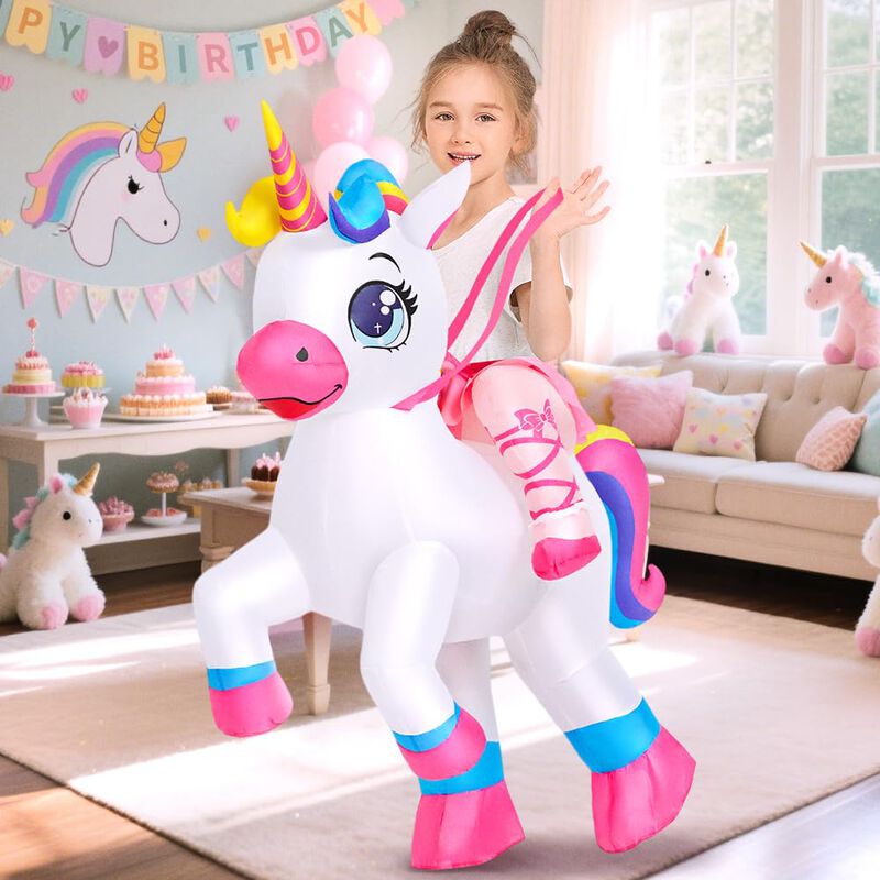 Disfraz Inflable De Unicornio Kooy Para Ni&ntilde;os (... image number null