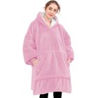 Sudadera Cobija Manta con Borrega Unitalla Multifuncional Rosa Bluelander