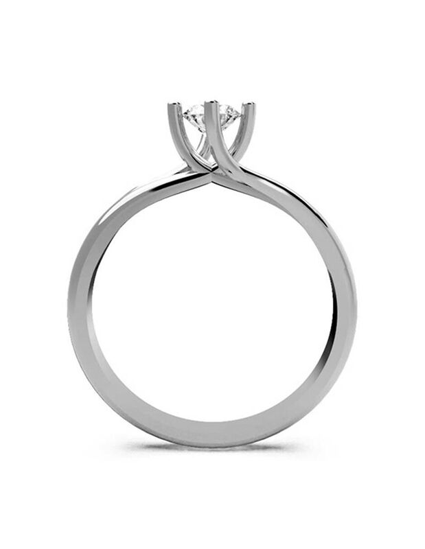 Anillo de Compromiso de 14K con Diamante de Lab... image number null