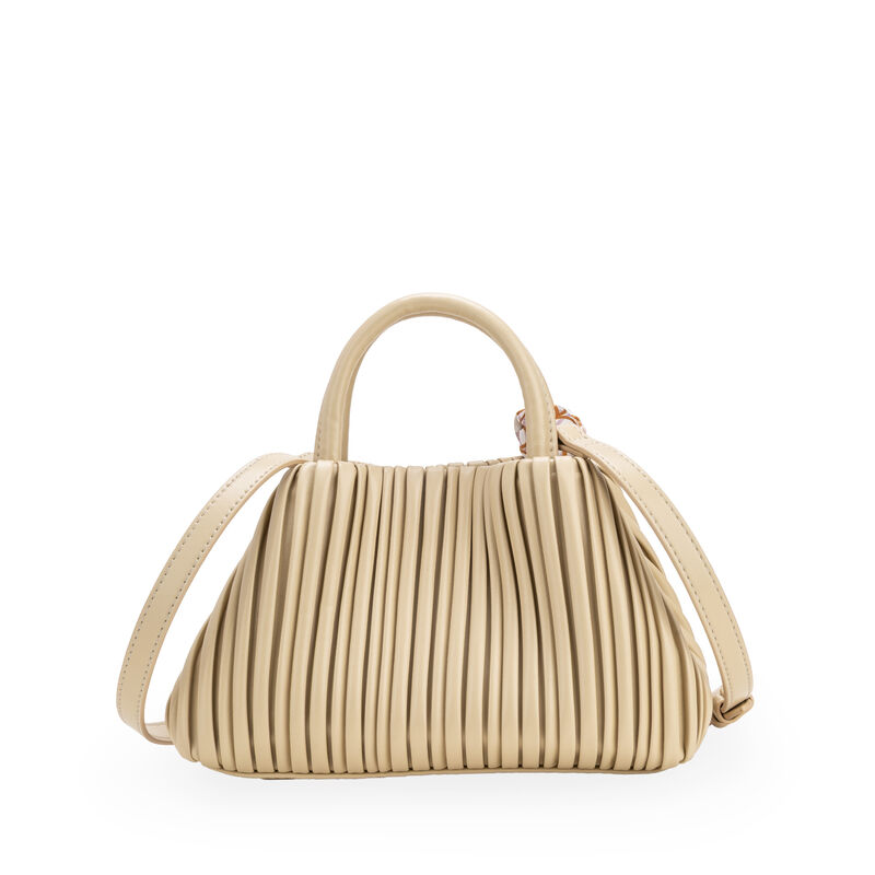 Bolsa Tote Chica Look Blisado Color Beige image number null